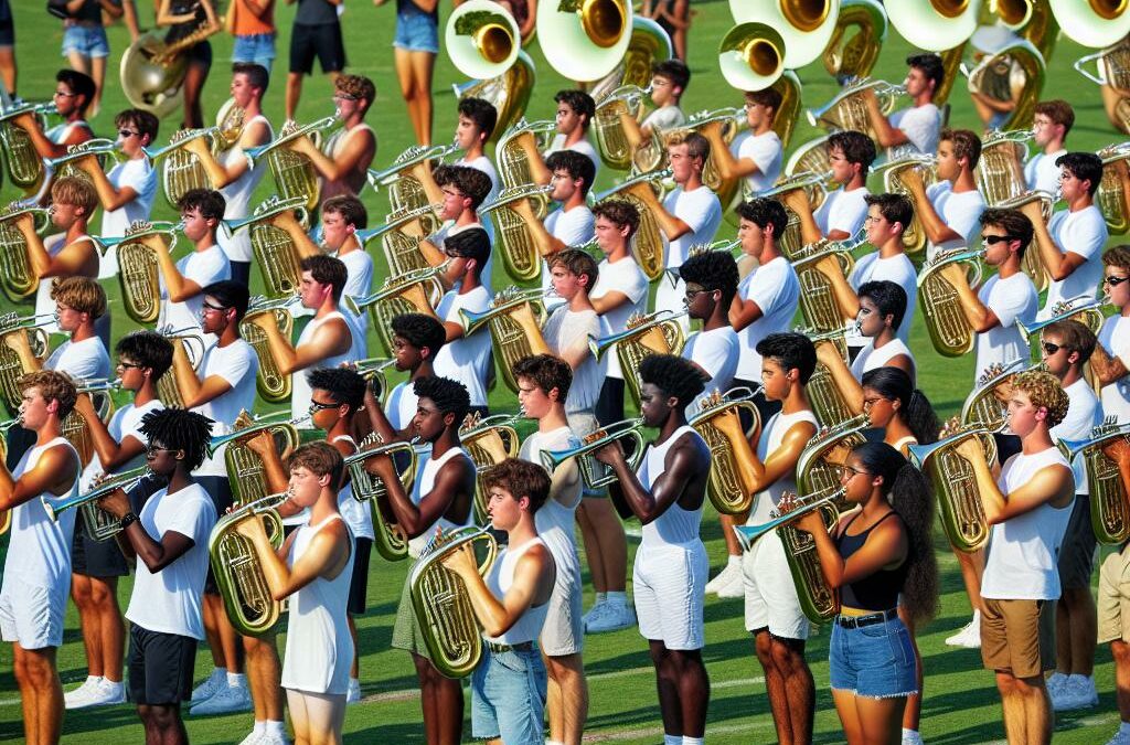 Buckhorn Marching Band Braves Heat During Summer Band Camp