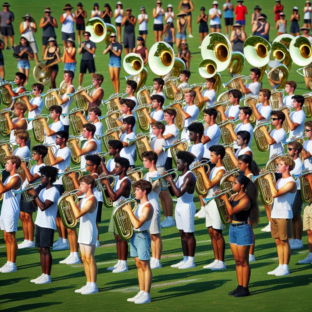 Marching band summer practice