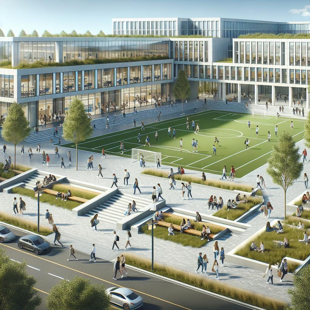 Modern school campus design