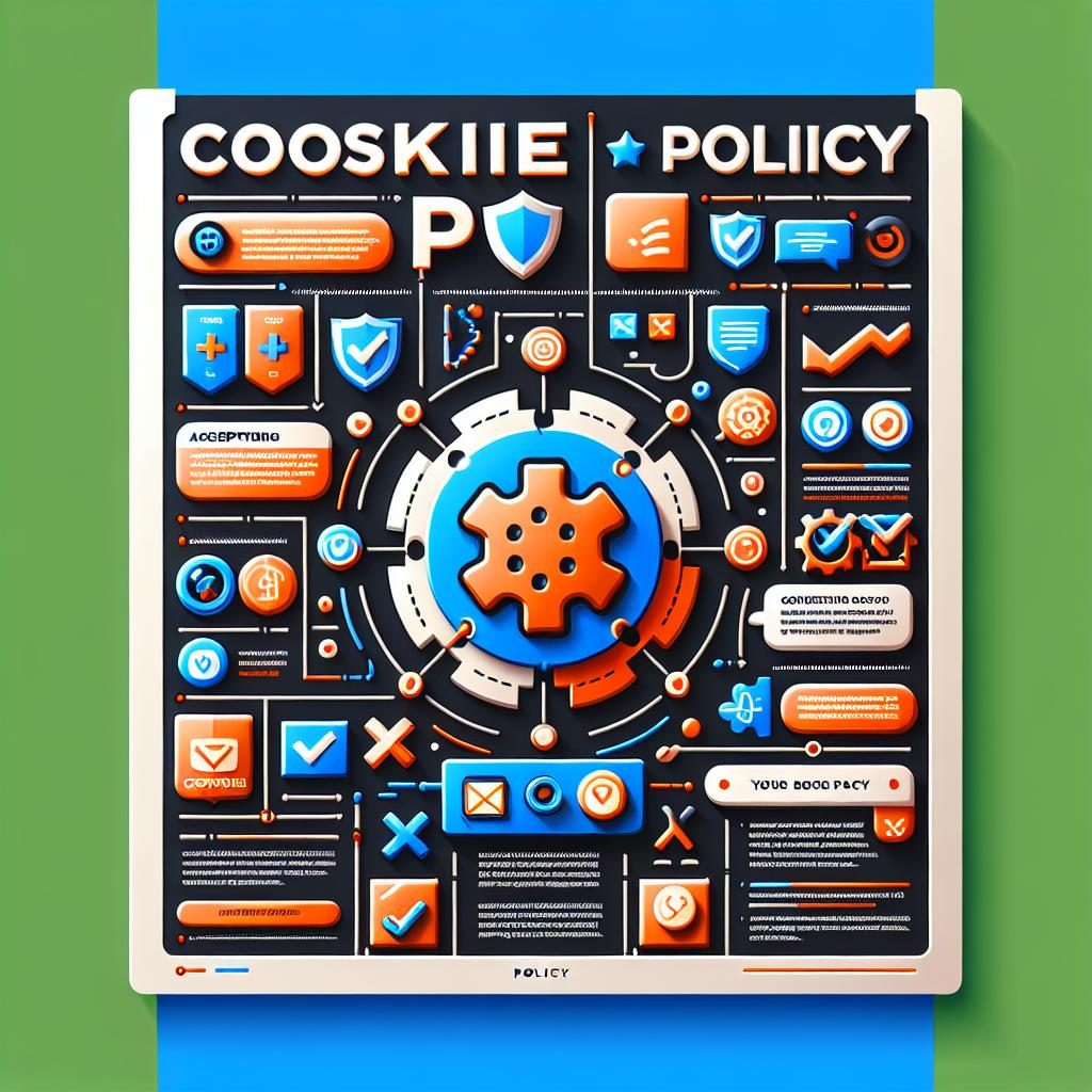 Cookie policy infographic design.