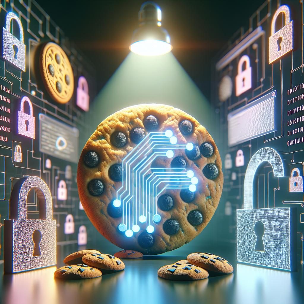 Cookie privacy concept illustration