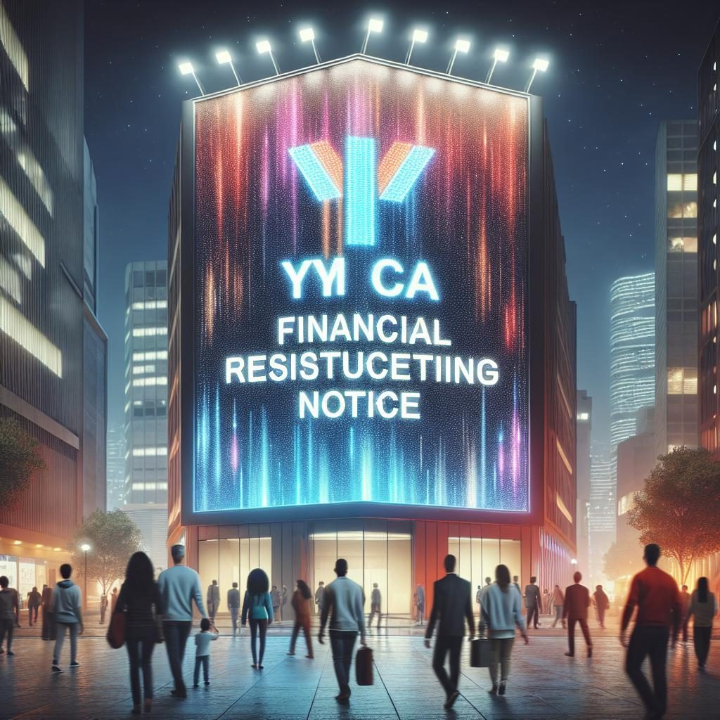 YMCA bankruptcy announcement.