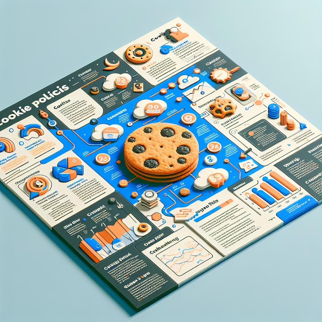 Cookie policy infographic design.