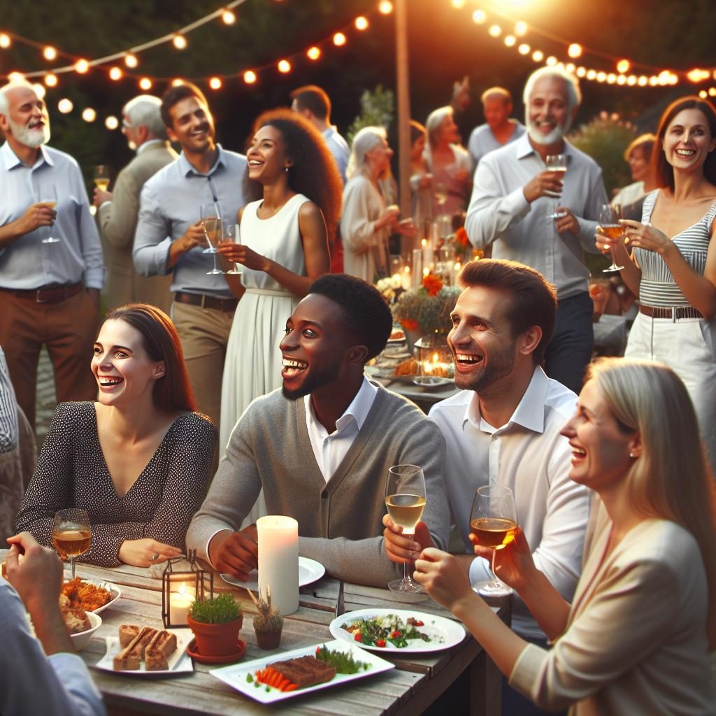 Festive Outdoor Gathering