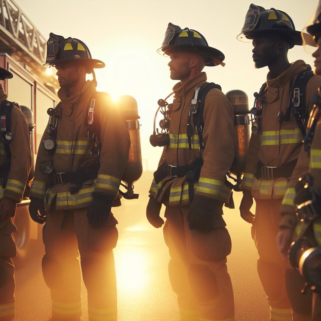 Firefighters at Sunrise