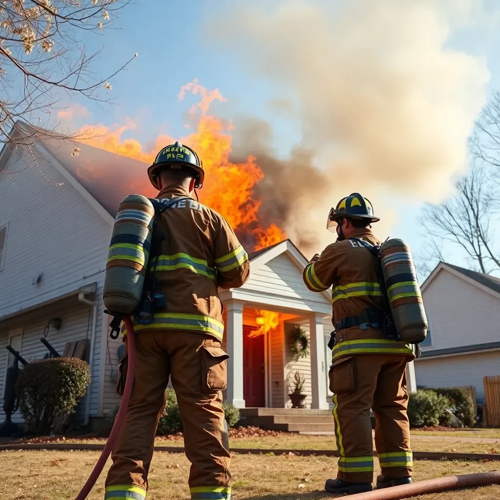 Huntsville Firefighters Successfully Contain House Fire on Stag Run Drive