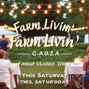 Join the Excitement at Huntsville's Farm Livin' on Park Avenue Gala This Saturday!