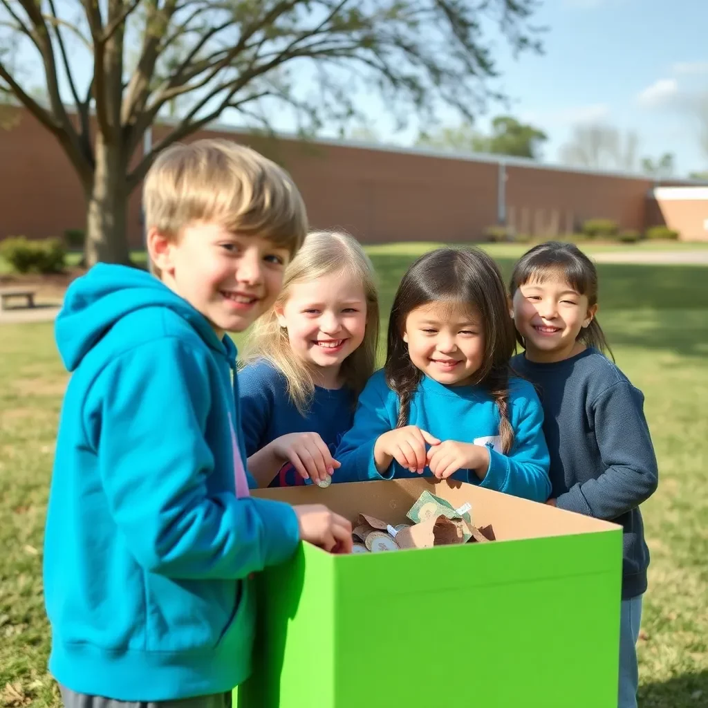 Huntsville Elementary Students Raise $700 for Cancer Research with Heartwarming Coin Drive