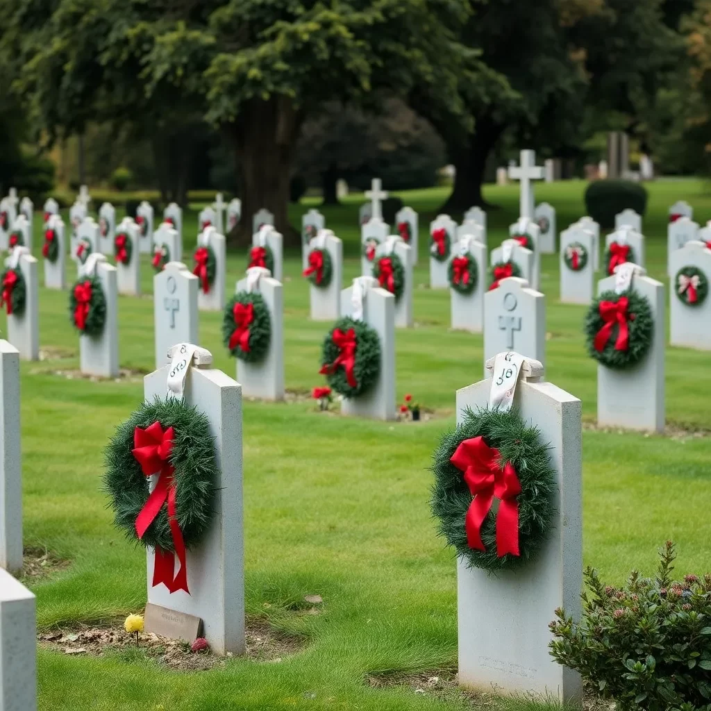 Huntsville Volunteers Honor Veterans with Wreath-Laying Holiday Tradition