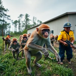 South Carolina Police Launch Search for 43 Monkeys Escaped from Research Facility