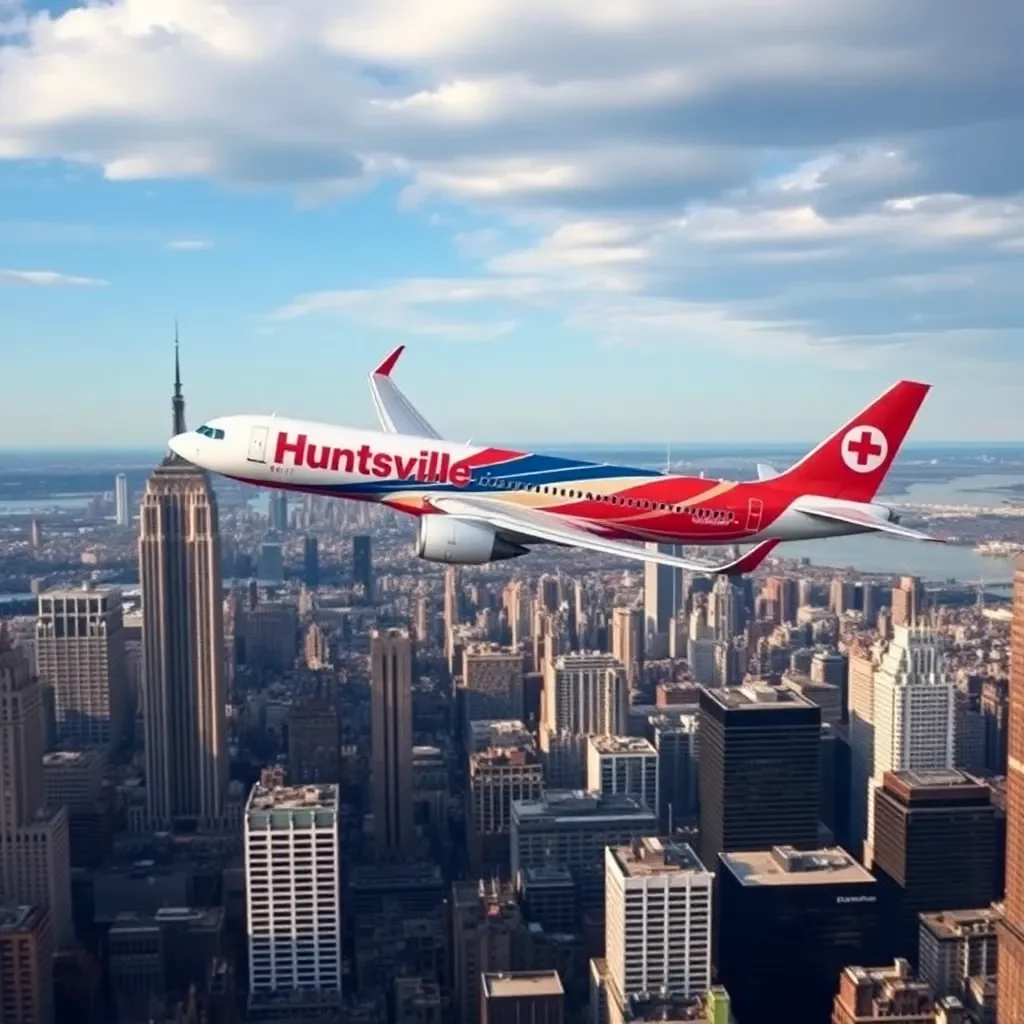 Huntsville Launches Direct Daily Flights to New York City Starting April 14