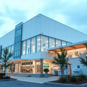 Modern pharmaceutical facility in Huntsville