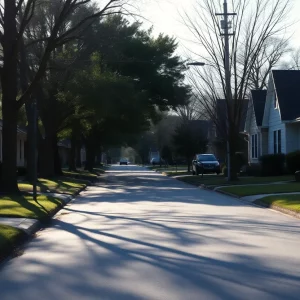 A neighborhood in Huntsville showcasing the peaceful environment.