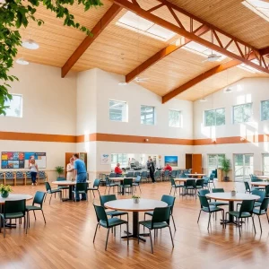 New senior center in Madison, Alabama featuring various activity spaces and a welcoming environment for seniors.