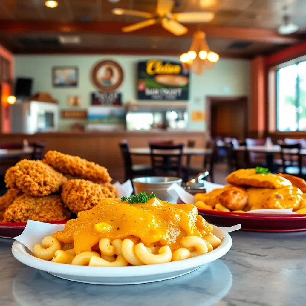 Interior of Niyah's Southern Grill featuring Southern comfort food