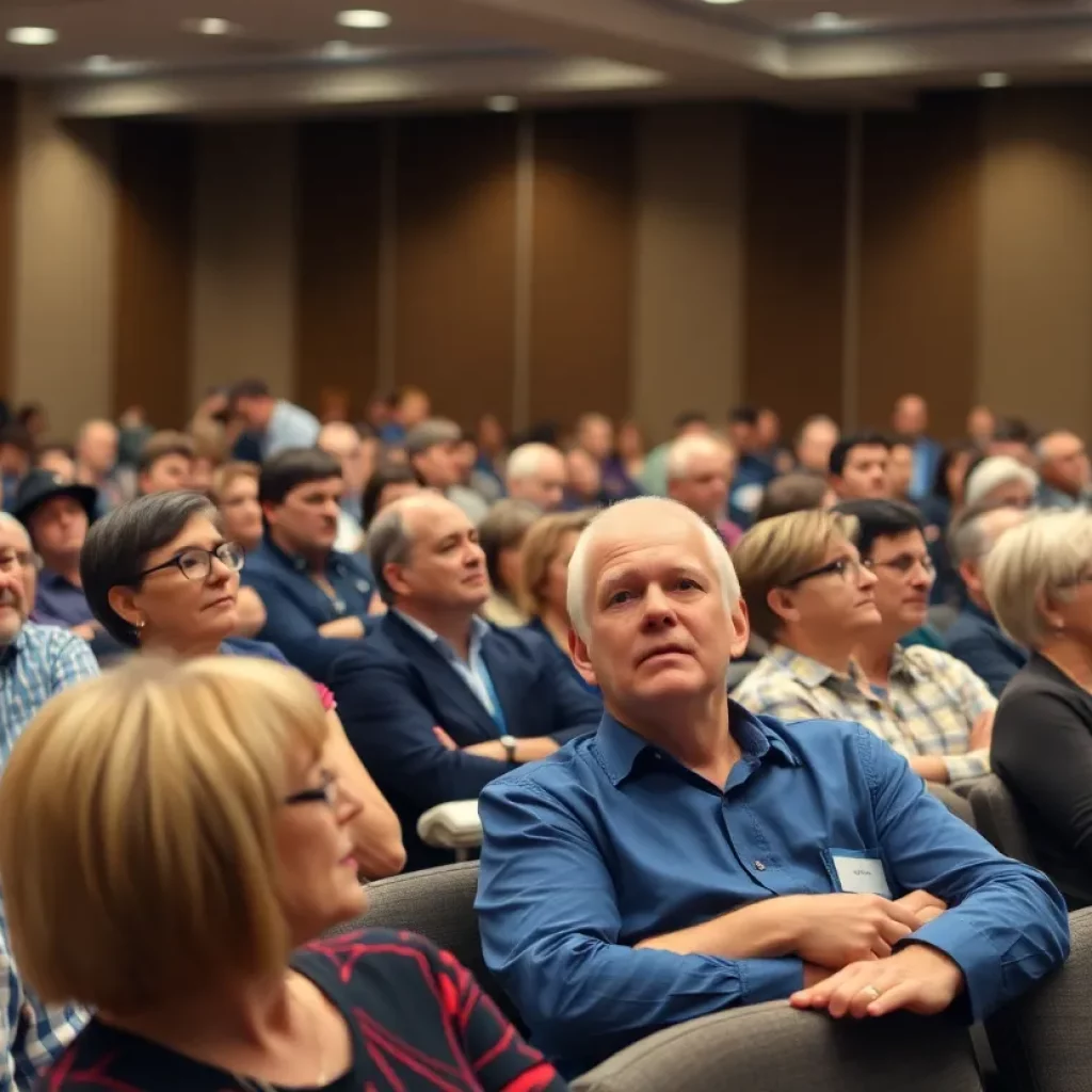 Residents gathered at Huntsville City Hall for a public forum