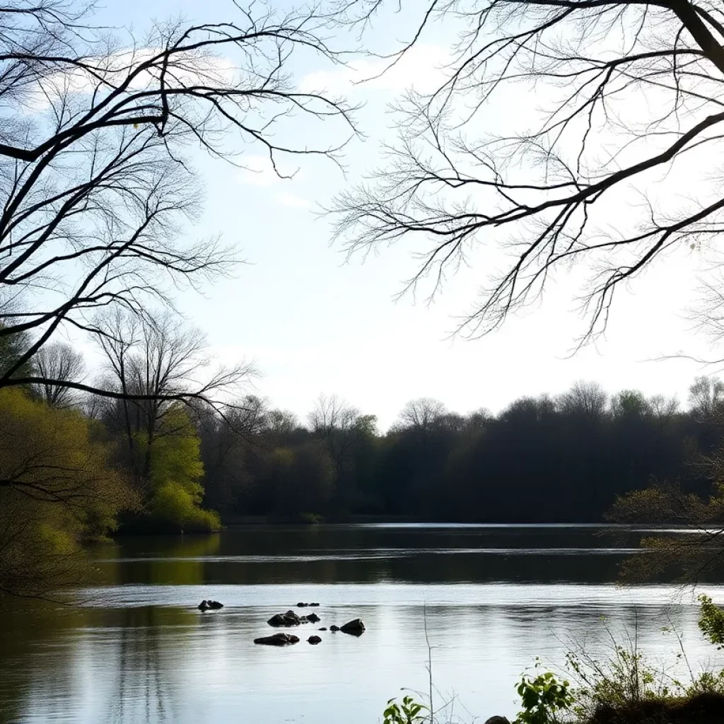 Scenic view of the Black Warrior River in Tuscaloosa