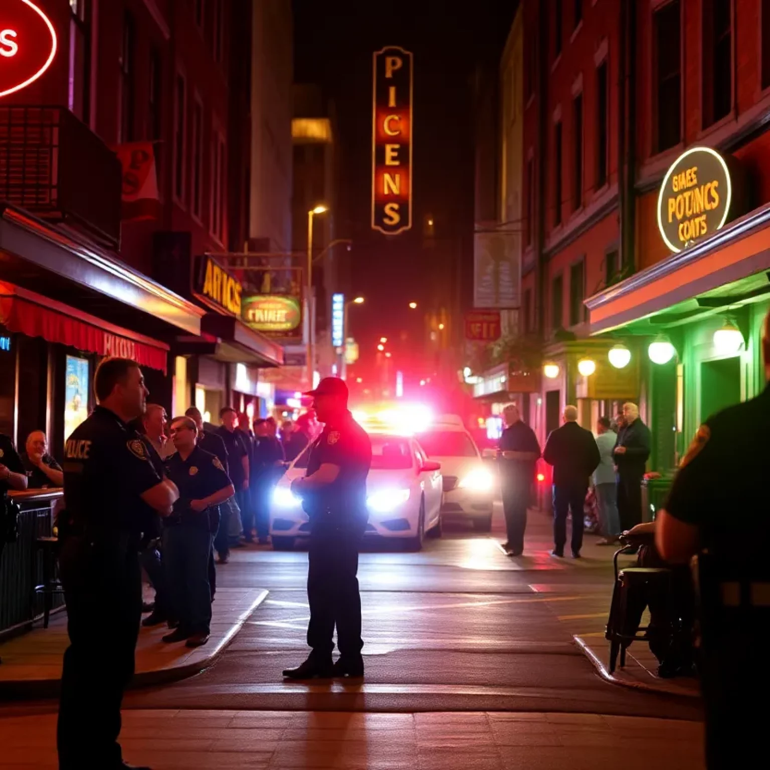 Police responding to a nightlife shooting in Huntsville.