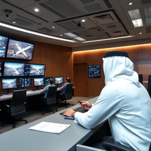 Control room with advanced missile defense systems for UAE.