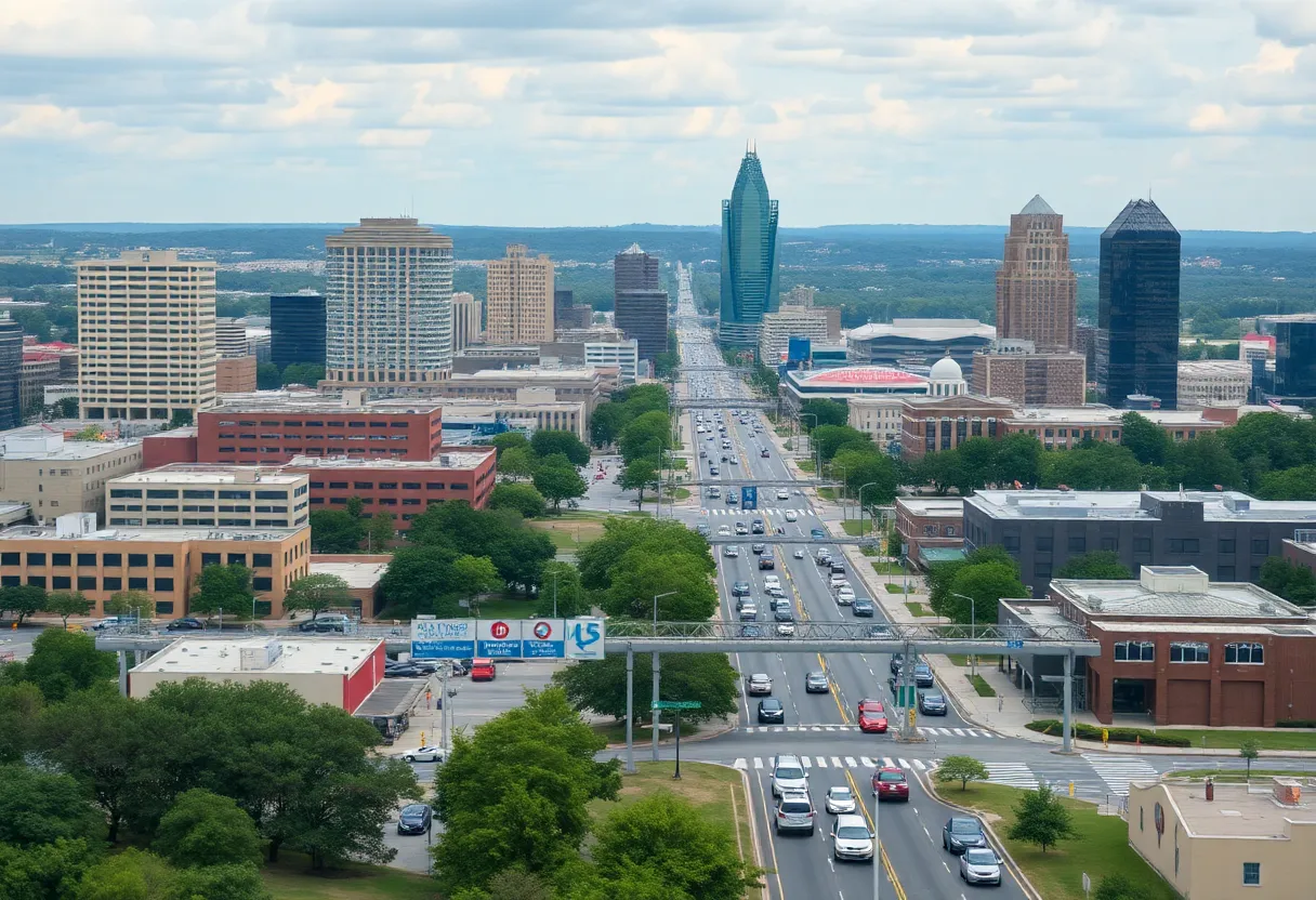 Security measures in Huntsville, Alabama, amidst rising gun violations.