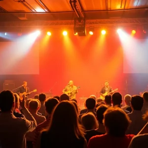 A vibrant crowd enjoying the Judah & the Lion concert at Mars Music Hall.